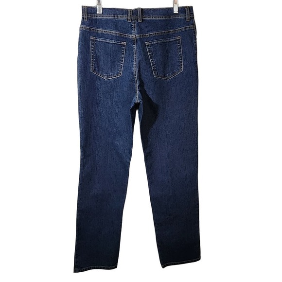Gloria Vanderbilt Jeans Denim Dark Blue WashRustic Western Women's Size 12 - Picture 2 of 5